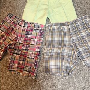 Tommy Bahama, CHIARI, Siegfried Vintage Plaid Shorts Trio - Pink, Yellow, Green